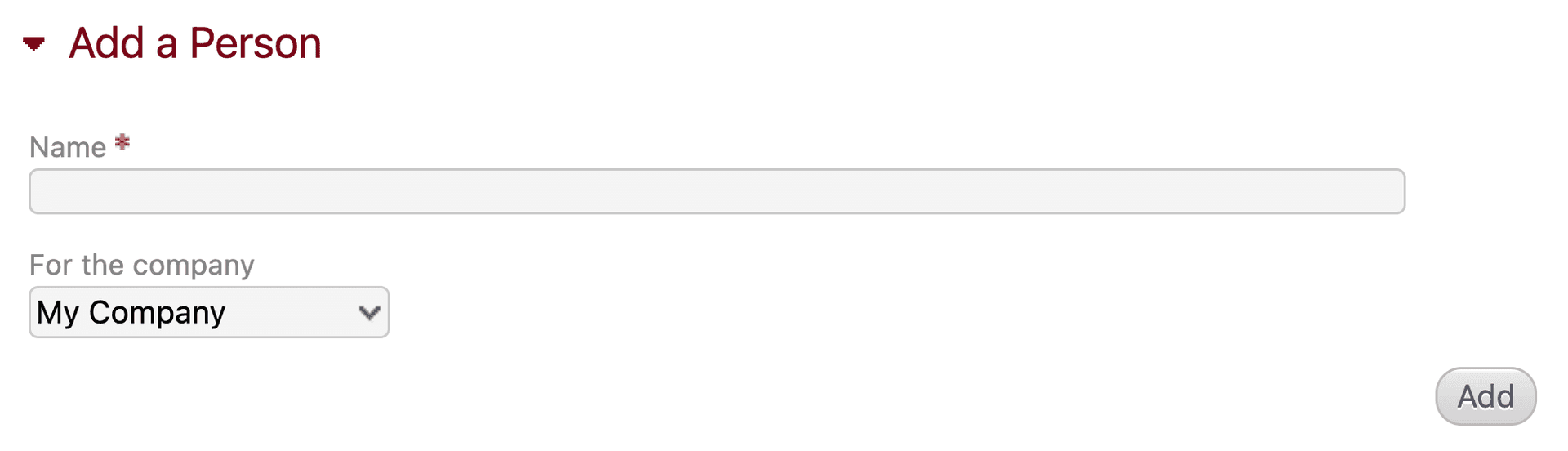 Add a person module
